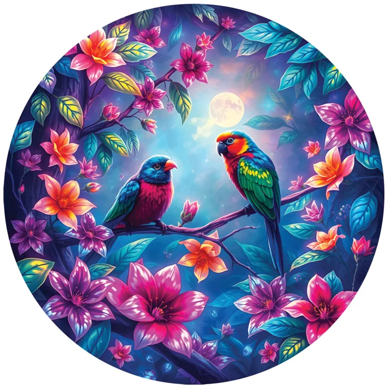 Round Puzzle - Les Loups Blancs