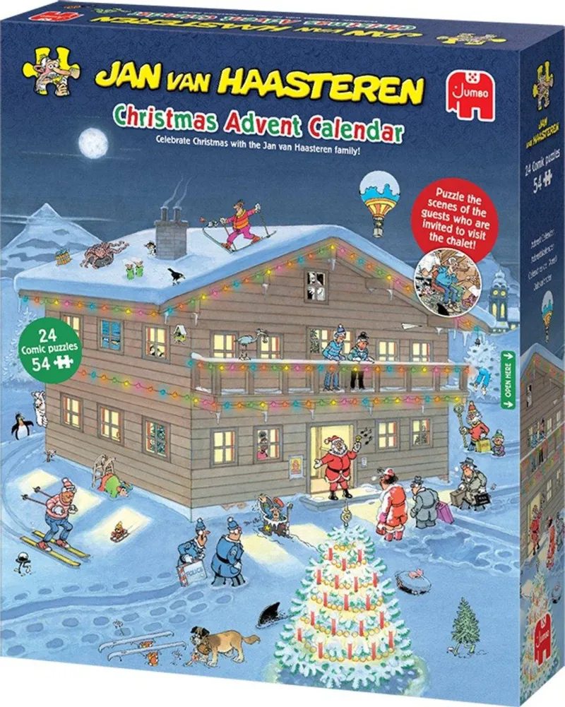 Jan van Haasteren - Advent Calendar 2025 - 24 puzzles with 54 pieces