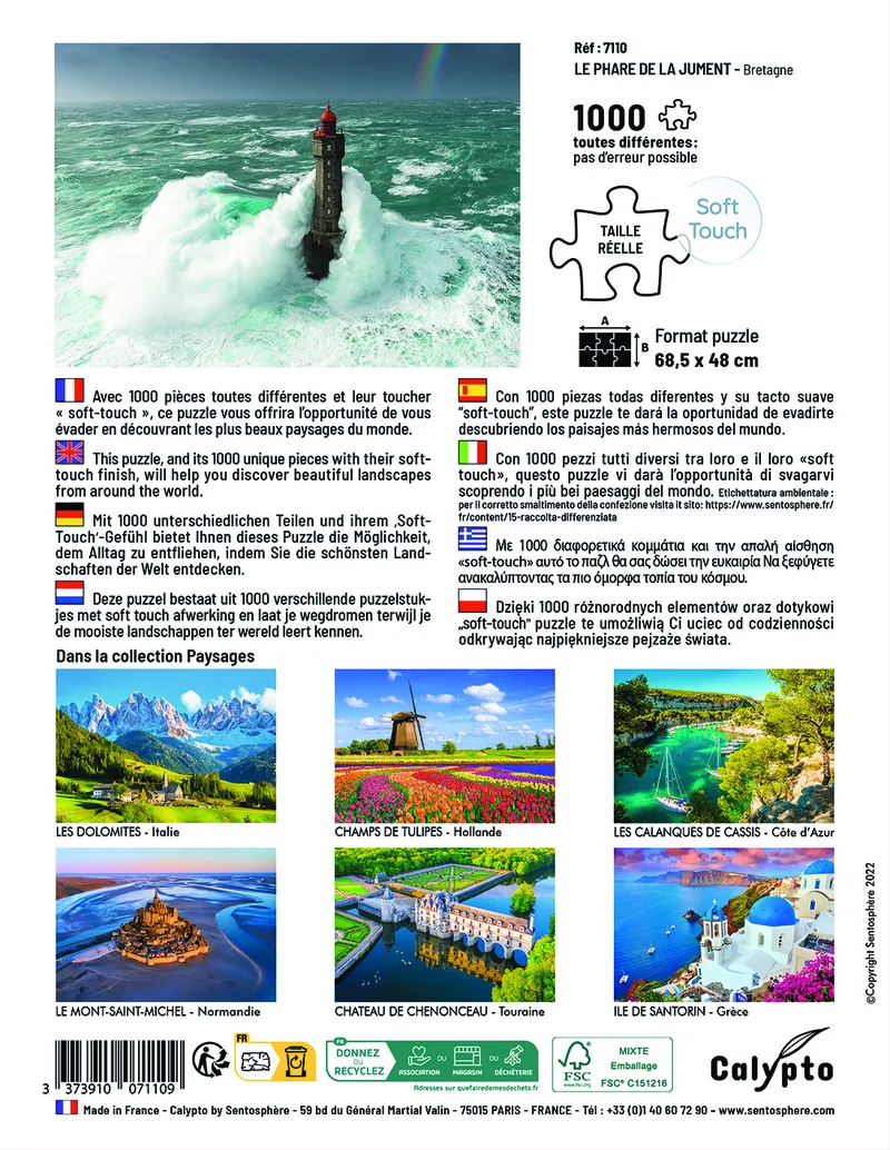 Landscape - The Jument Lighthouse - Brittany