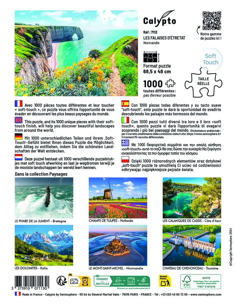 Landscape - The Cliffs Of Etretat - Normandy