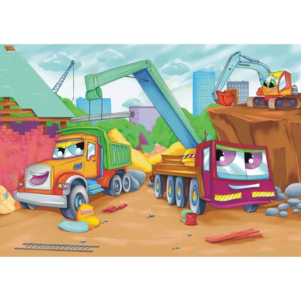 At the construction site