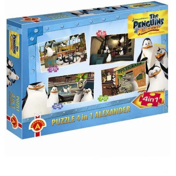 4 Puzzles - Penguins of Madagascar