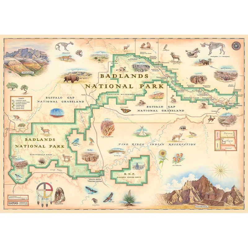 Badlands Map