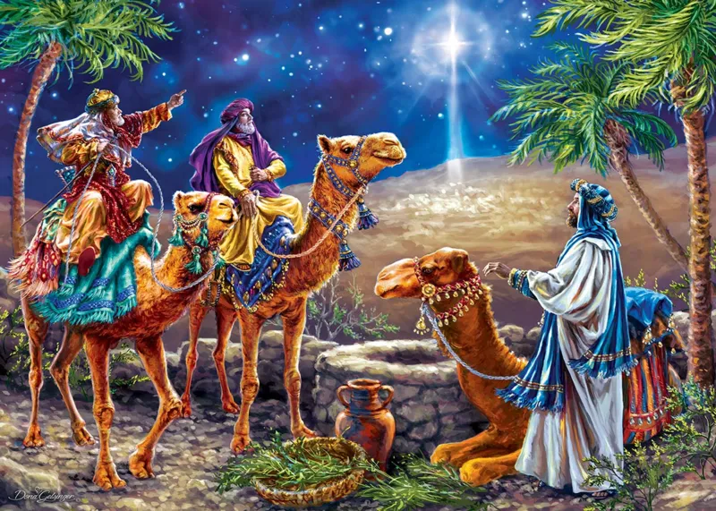 Holiday - Three Magi - Glitter Puzzle