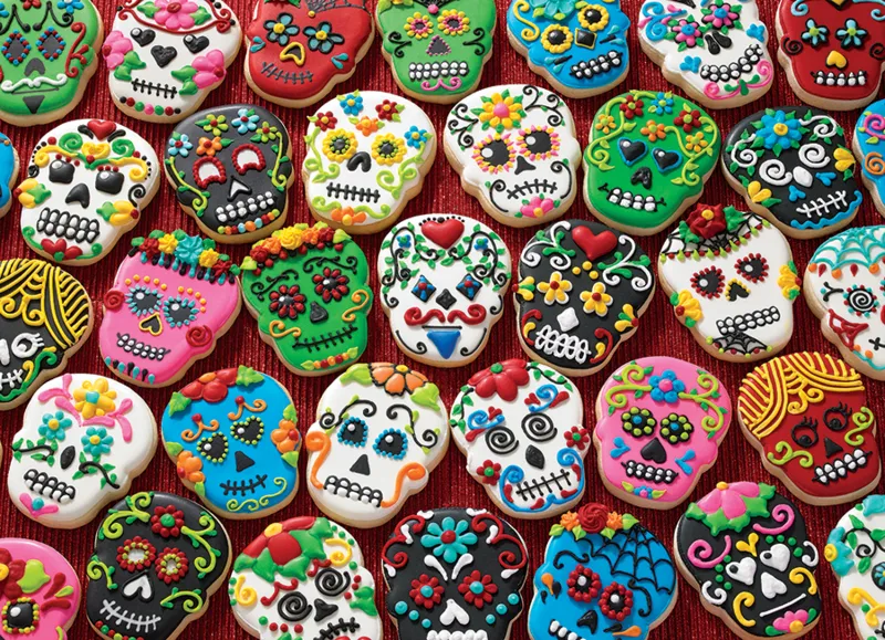 Sugar Skull Cookies - Random Cut