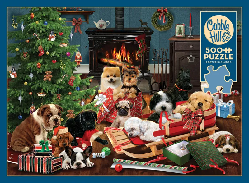 XXL Pieces - Christmas Puppies