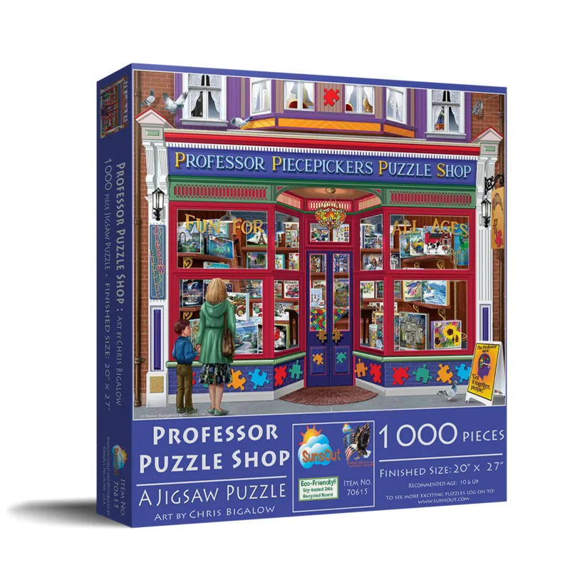Bigalow Illustrations - Professor Puzzle Shop