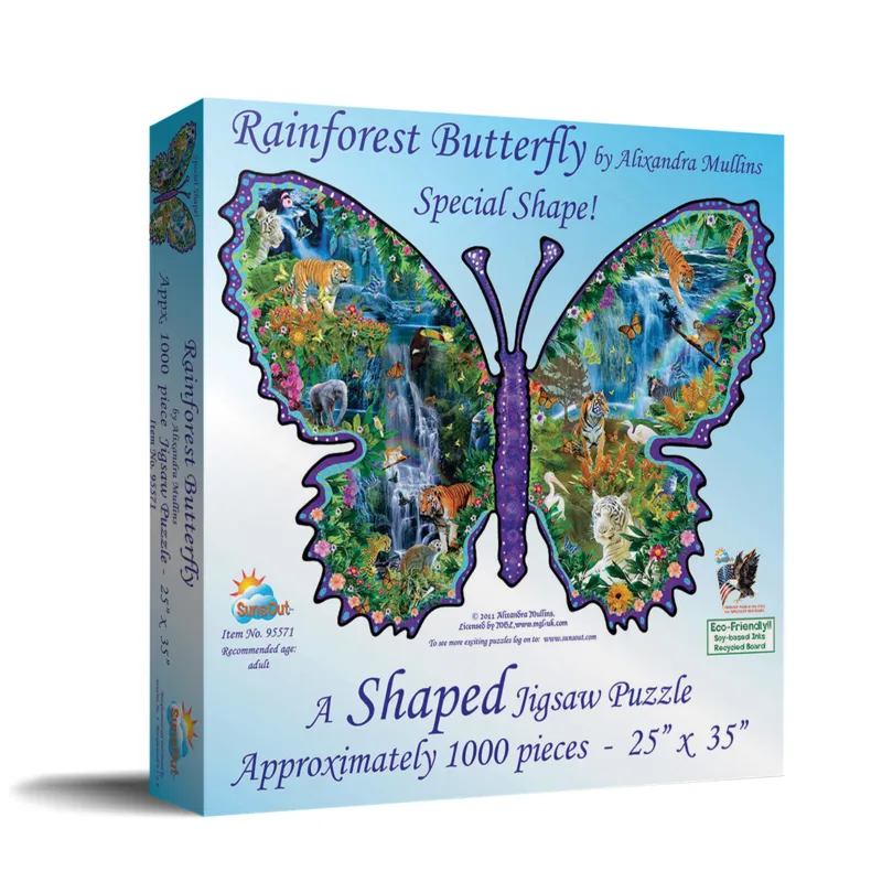 Rainforest Butterfly - Shaped