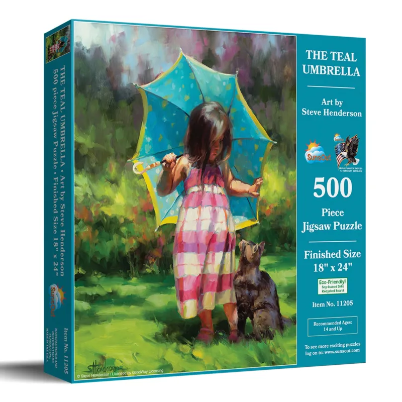 XXL Pieces - The Teal Umbrella