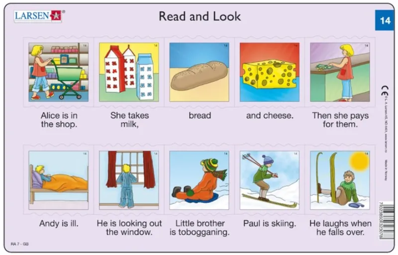 Frame Puzzle - Read and Look 13-14
