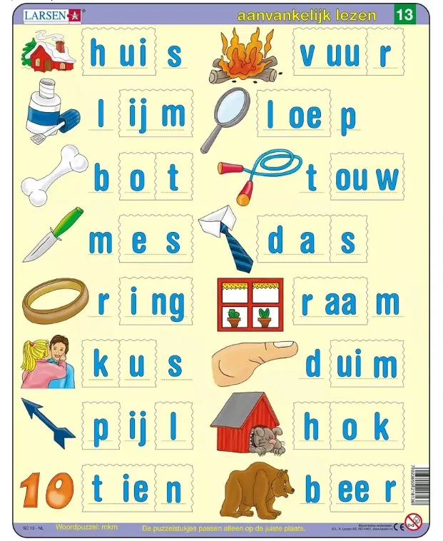 Frame Jigsaw Puzzle - Dutch Reading 3