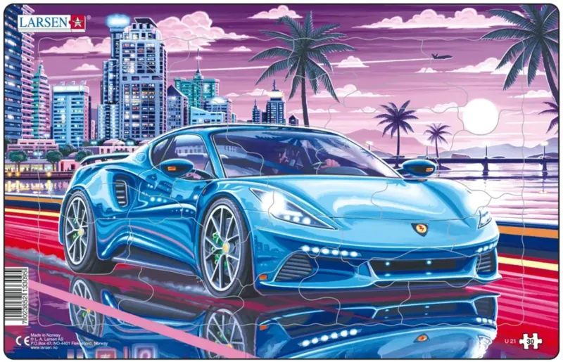 Frame Puzzle - Sports Cars in the City