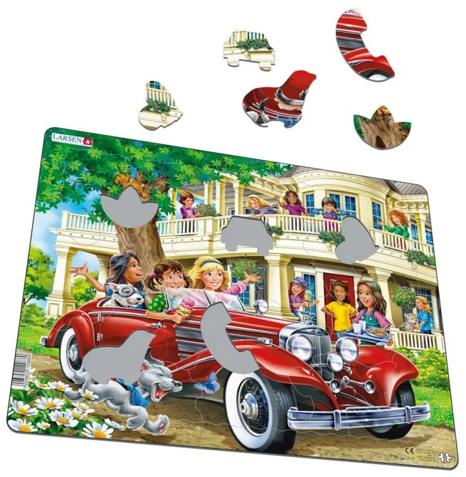 Frame Jigsaw Puzzle - Cabriolet Girls