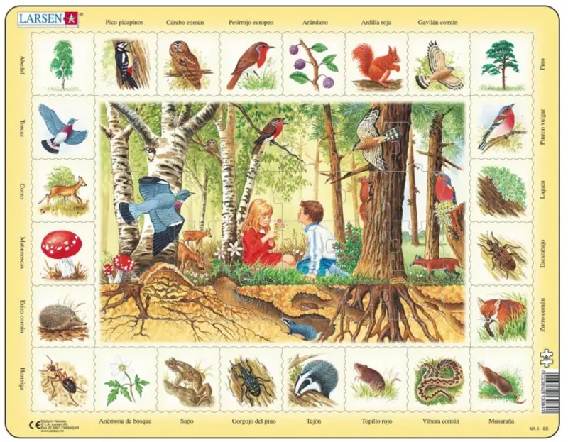 Frame Puzzle - Nature Puzzle - Forest (Spanish)