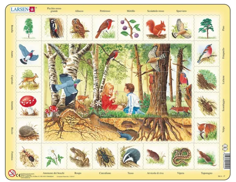 Frame Jigsaw Puzzle - The forest (in Italian)