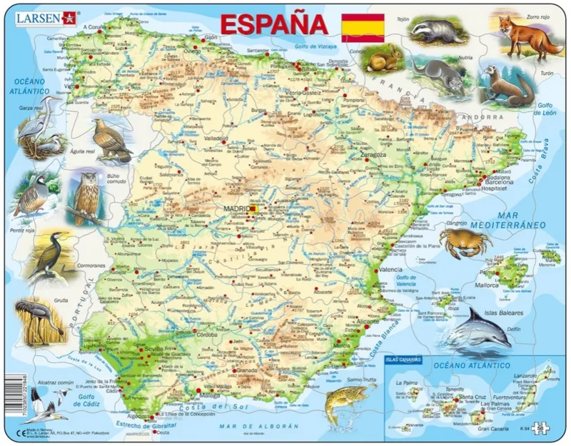 Frame Puzzle - Spain (in Spanish)