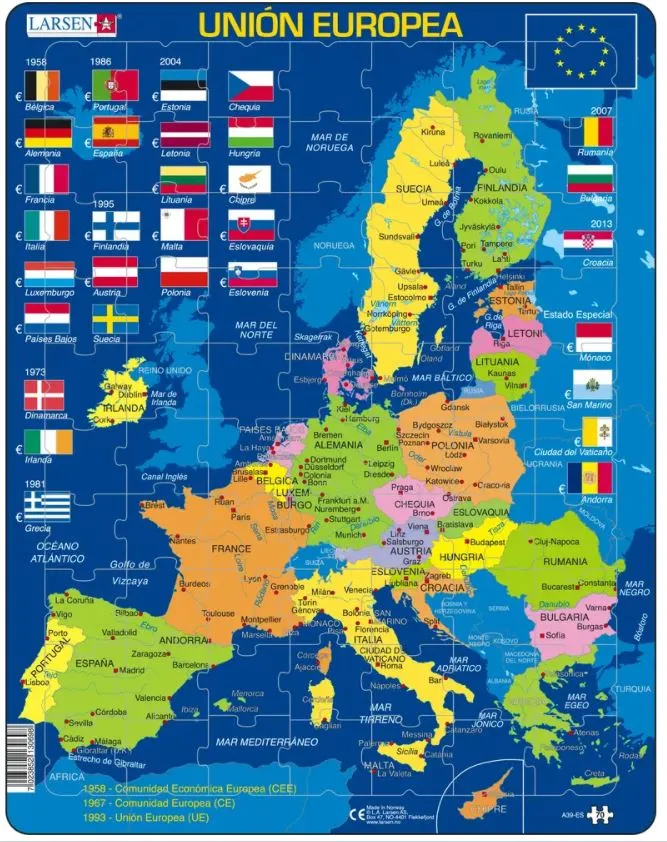 Frame Puzzle - European Union (Spanish)