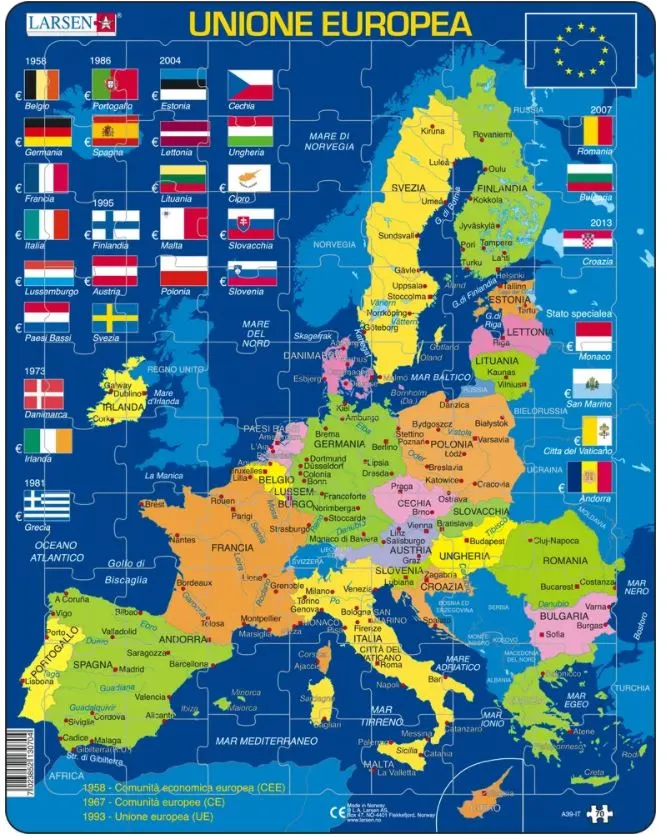 Frame Puzzle - European Union (Italian)