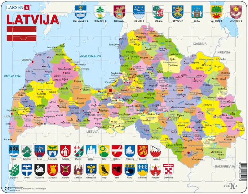 Frame Puzzle - Latvia