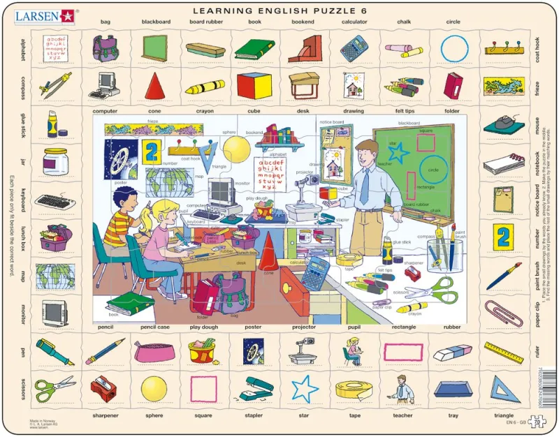 Frame Jigsaw Puzzle - Learning English 6