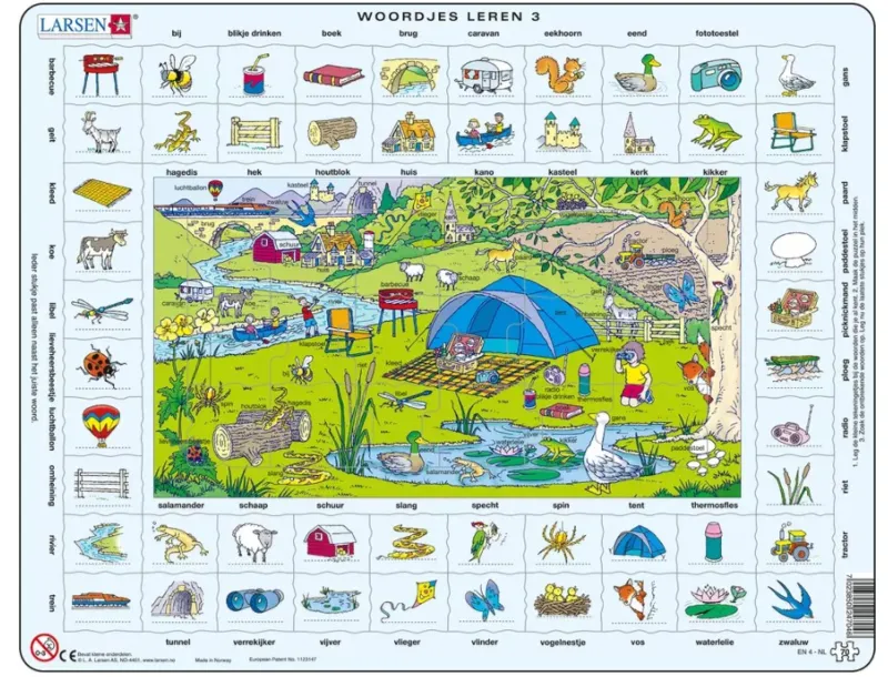 Frame Puzzle - Learning English (in Dutch)