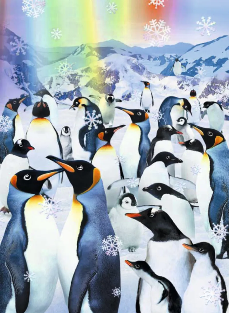 3D Effect - Penguins