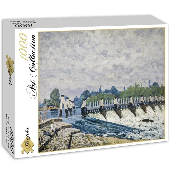 Alfred Sisley: Le  Déversoir de Molesey le Matin, 1874