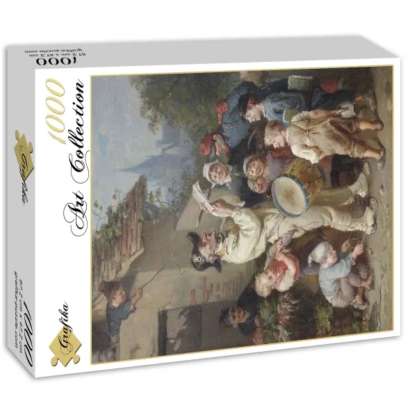 François-Louis Lanfant de Metz: Ein Ausrufer wird von Kindern geneckt, 1892