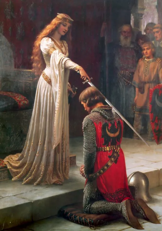 Edmund Blair Leighton: Der Ritterschlag, 1901