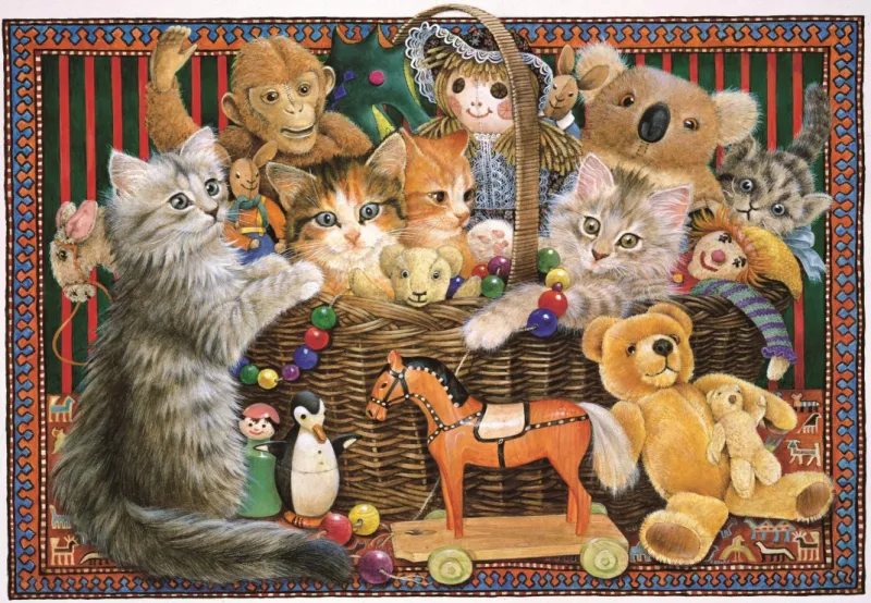 Cats in the Toy box