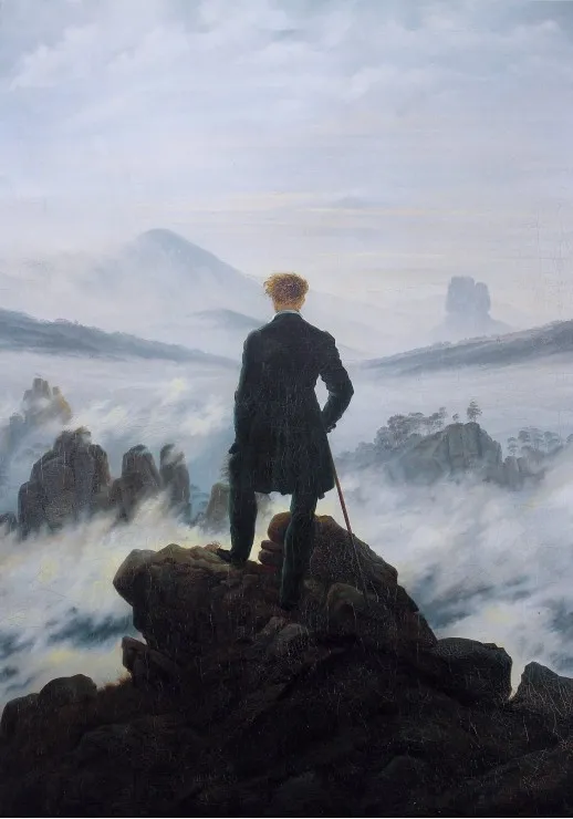 Caspar David Friedrich - Wanderer above the sea of fog, 1818