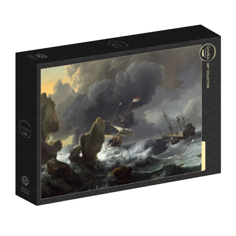 Ludolf Backhuysen: Ships in Distress off a Rocky Coast, 1667