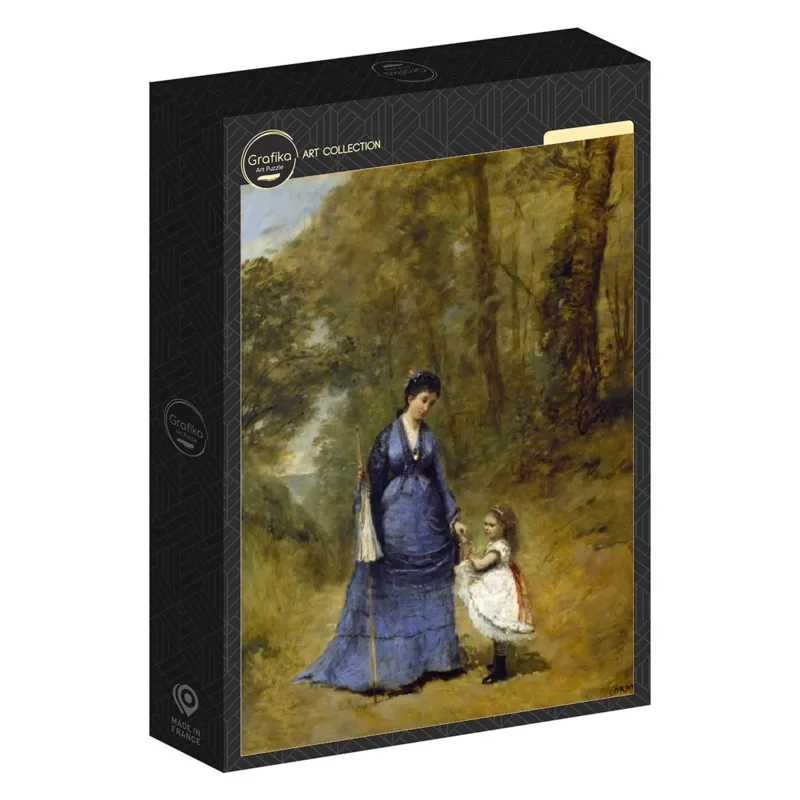 Jean-Baptiste-Camille Corot: Madame Stumpf and Her Daughter, 1872