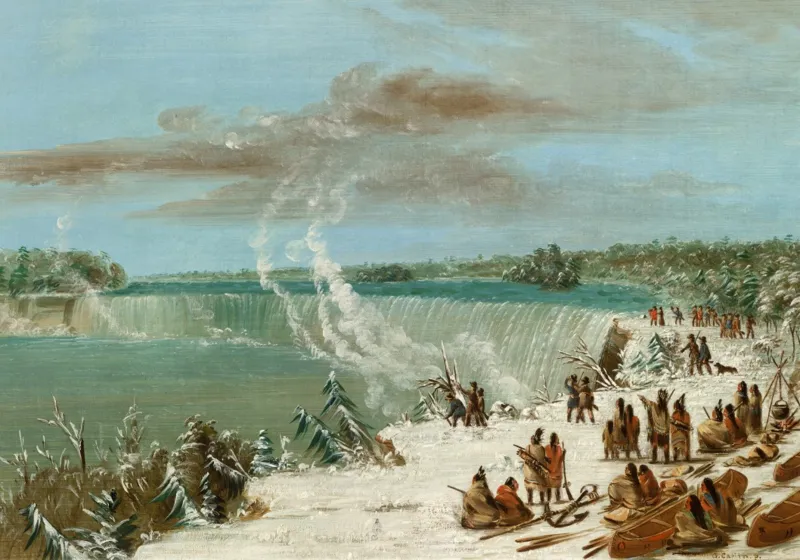 George Catlin: Portage Around the Falls of Niagara at Table Rock, 1847-1848