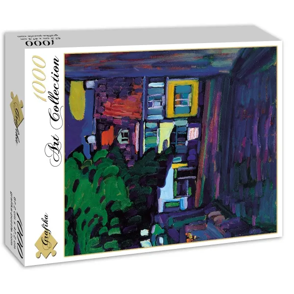 Wassily Kandinsky : Murnau, Houses in the Obermarkt, 1908