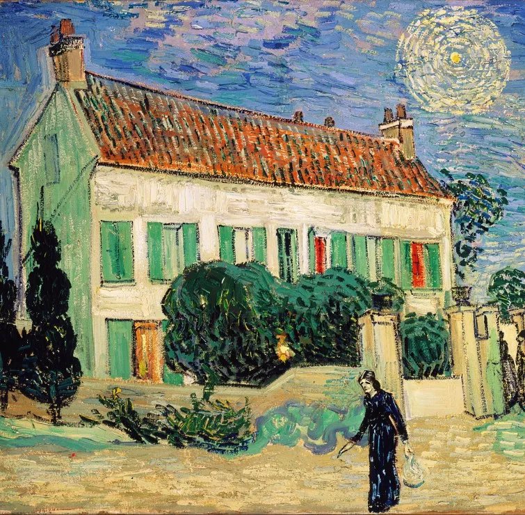 Van Gogh Vincent: La Maison Blanche, la Nuit, 1890