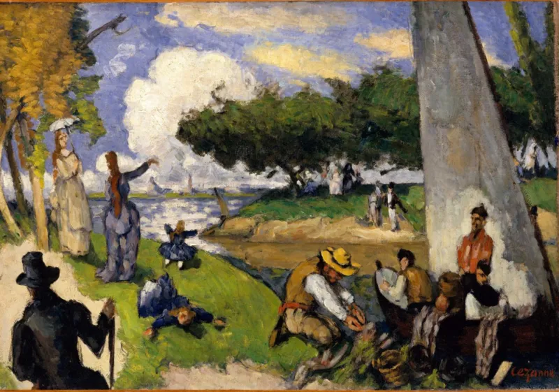 Paul Cézanne: The Fishermen (Fantastic Scene), 1875