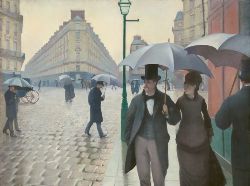 Gustave Caillebotte : Paris Street, Rainy Day, 1877