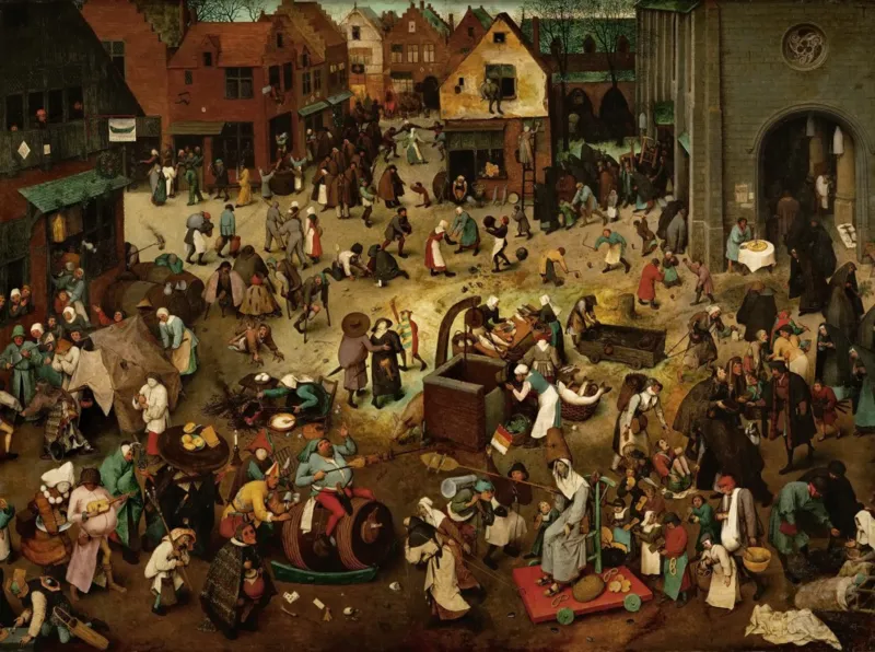 Brueghel Pieter: The Fight Between Carnival and Lent, 1559