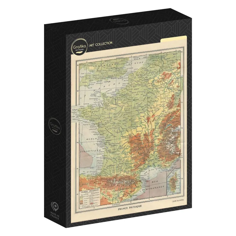 Map of France - Larousse, 1925