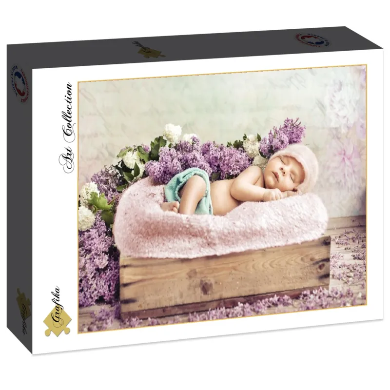 Konrad Bak: Baby sleeping in the Lilac