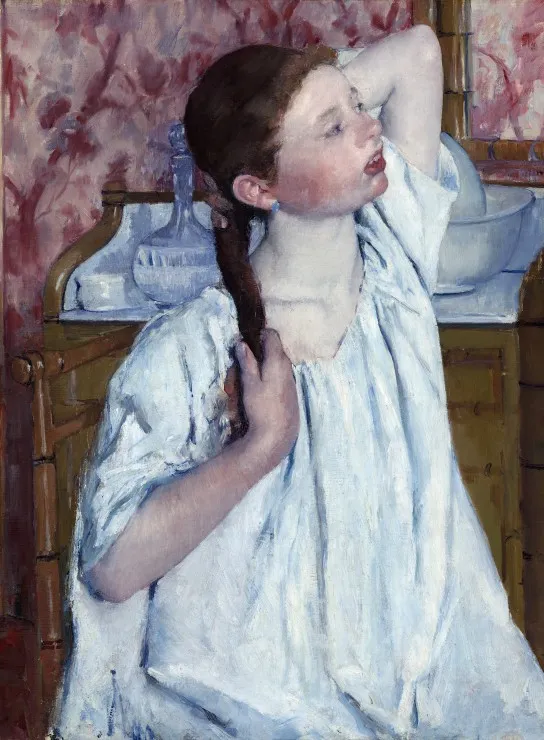 Mary Cassatt: Girl Arranging Her Hair, 1886