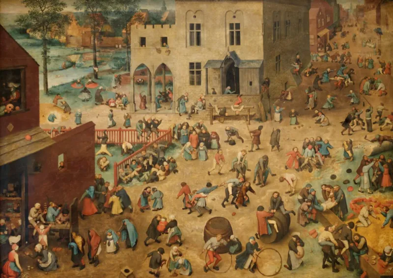 Brueghel Pieter: Die Kinderspiele, 1560