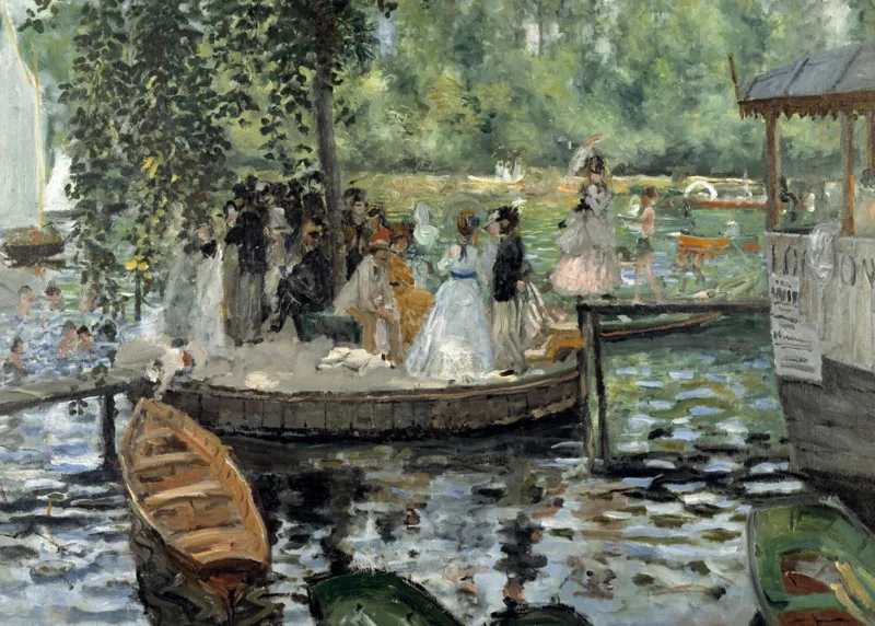 2 Puzzles - The Art of Auguste Renoir: Luncheon of the Boating Party - La Grenouillère