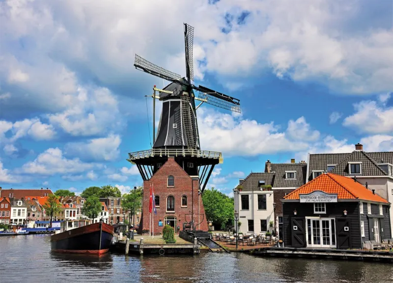Spaarne River Haarlem The Netherlands