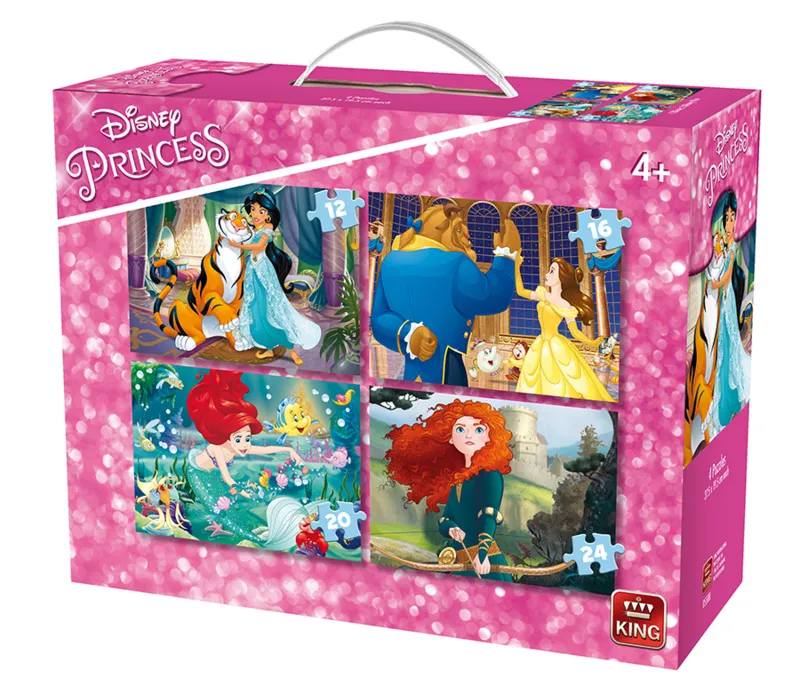 4 Jigsaw Puzzles - Disney Princess