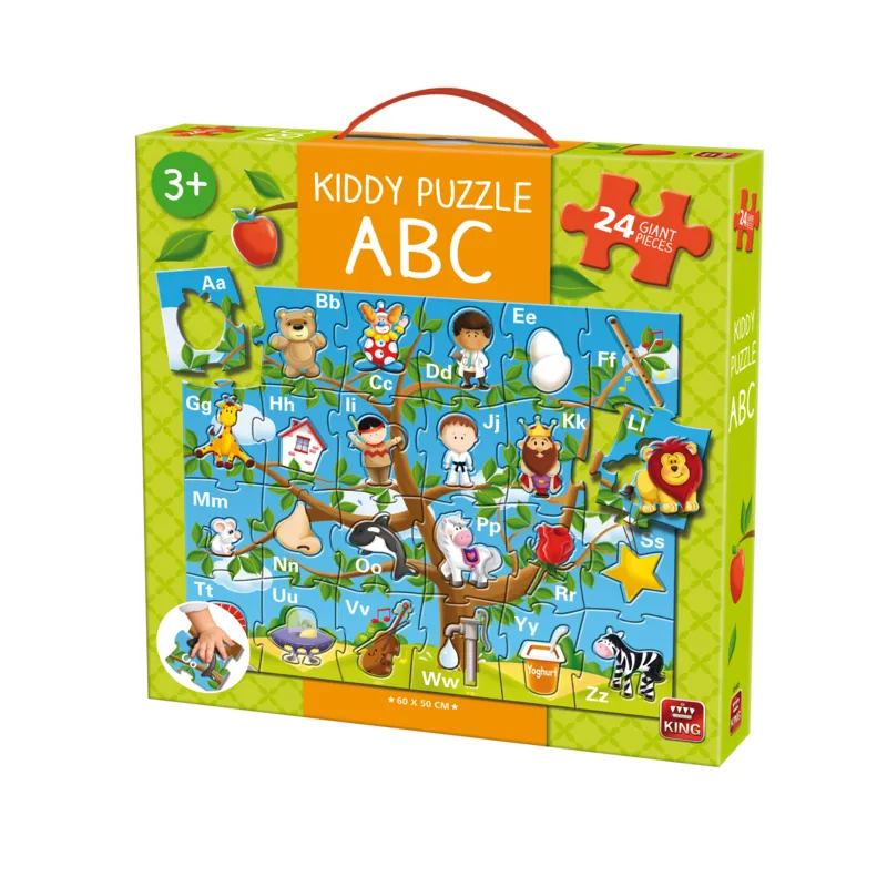 Puzzle Floor Puzzle - Kiddy ABC - 24 pièces - King-Puzzle-05441