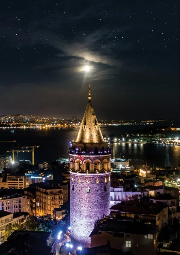 Neon Puzzle - Galata Tower