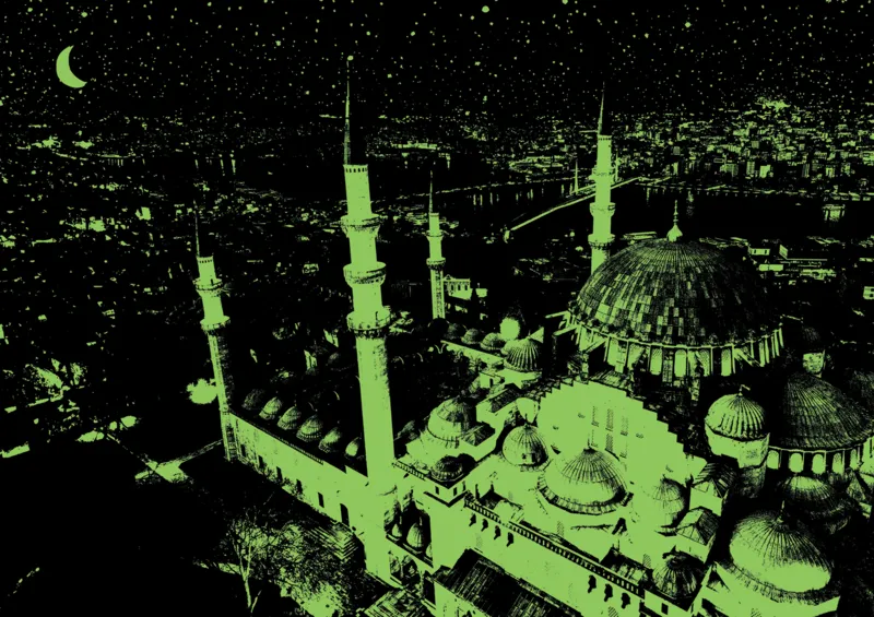 Puzzle Neon - Blue Mosque