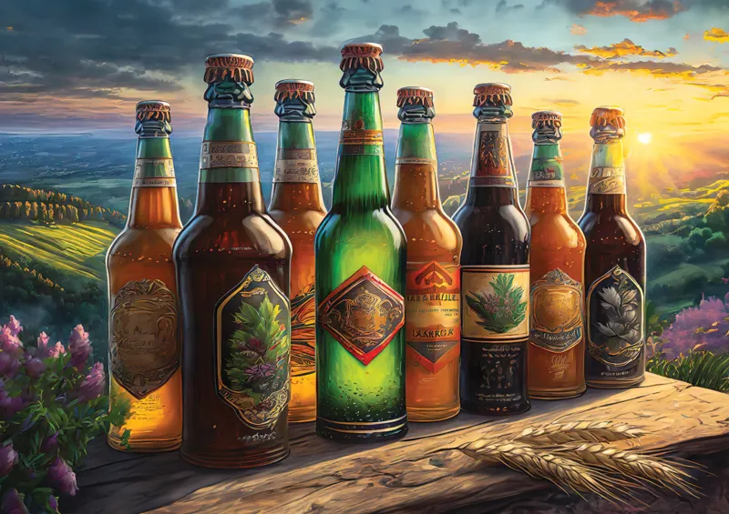 Retro Beer Bottles